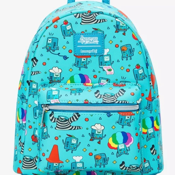 NWT Adventure Time BMO AOP Mini Backpack - Picture 1 of 4